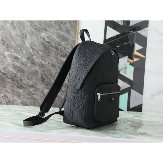 Replica fedele Zaino Dior Rider classico con cerniera nera Imitazione Fake