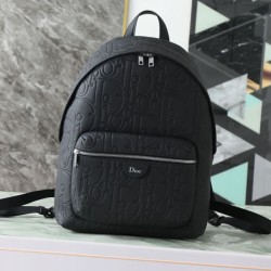 Replica fedele Zaino Dior Rider classico con cerniera nera Imitazione Fake