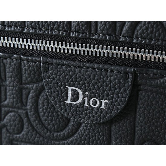 Replica fedele Zaino Dior Rider classico con cerniera nera Imitazione Fake