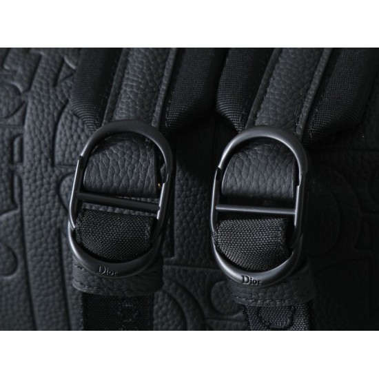 Replica fedele Zaino Dior Rider classico con cerniera nera Imitazione Fake