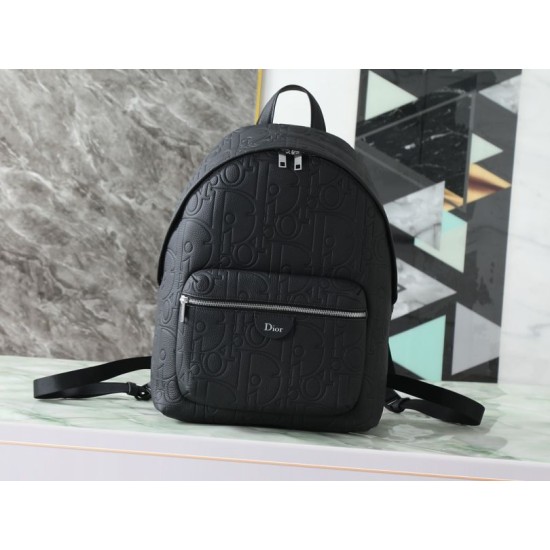 Replica fedele Zaino Dior Rider classico con cerniera nera Imitazione Fake