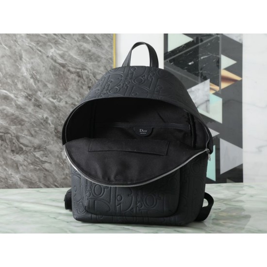 Replica fedele Zaino Dior Rider classico con cerniera nera Imitazione Fake