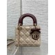 Replica fedele Mini borsa Lady Dior Dior bow rossa/beige Imitazione Fake