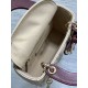Replica fedele Mini borsa Lady Dior Dior bow rossa/beige Imitazione Fake