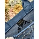 Replica fedele Borsa shopping Dior Book Tote Blu Wave con tracolla Imitazione Fake