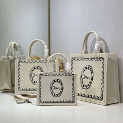 Replica fedele Borsa shopping Dior Book Tote Rosa Wave con tracolla Imitazione Fake