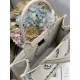 Replica fedele Borsa shopping Dior Book Tote Rosa Wave con tracolla Imitazione Fake