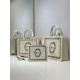 Replica fedele Borsa shopping Dior Book Tote Rosa Wave con tracolla Imitazione Fake