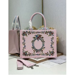 Replica fedele Borsa shopping Dior Book Tote Beige Wave con tracolla Imitazione Fake