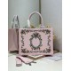 Replica fedele Borsa shopping Dior Book Tote Beige Wave con tracolla Imitazione Fake