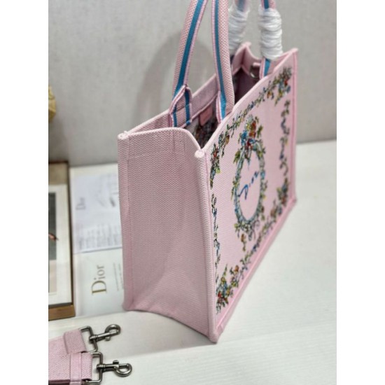 Replica fedele Borsa shopping Dior Book Tote Beige Wave con tracolla Imitazione Fake