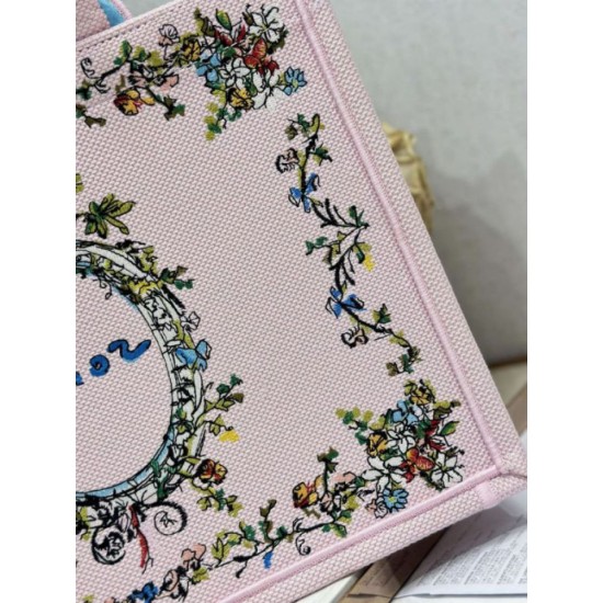 Replica fedele Borsa shopping Dior Book Tote Beige Wave con tracolla Imitazione Fake
