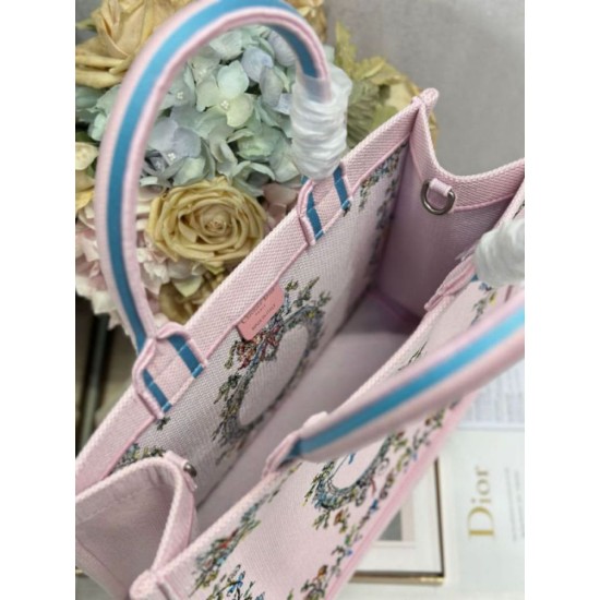 Replica fedele Borsa shopping Dior Book Tote Beige Wave con tracolla Imitazione Fake