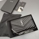 Replica di alta qualità Portafoglio a catena YSL Saint Laurent Envelope pelle originale nero argento Replica perfetta Portafoglio a catena YSL Saint Laurent Envelope pelle originale nero argento Imitazione Fake