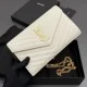 Replica di alta qualità Portafoglio a catena YSL Saint Laurent Envelope pelle originale bianco Replica perfetta Portafoglio a catena YSL Saint Laurent Envelope pelle originale bianco Imitazione Fake