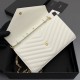 Replica di alta qualità Portafoglio a catena YSL Saint Laurent Envelope pelle originale bianco Replica perfetta Portafoglio a catena YSL Saint Laurent Envelope pelle originale bianco Imitazione Fake
