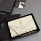 Replica di alta qualità Portafoglio a catena YSL Saint Laurent Envelope pelle originale bianco Replica perfetta Portafoglio a catena YSL Saint Laurent Envelope pelle originale bianco Imitazione Fake