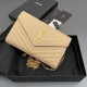 Replica di alta qualità Portafoglio a catena YSL Saint Laurent Envelope pelle originale albicocca Replica perfetta Portafoglio a catena YSL Saint Laurent Envelope pelle originale albicocca Imitazione Fake