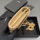 Replica di alta qualità Portafoglio a catena YSL Saint Laurent Envelope pelle originale albicocca Replica perfetta Portafoglio a catena YSL Saint Laurent Envelope pelle originale albicocca Imitazione Fake