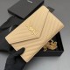 Replica di alta qualità Portafoglio a catena YSL Saint Laurent Envelope pelle originale albicocca Replica perfetta Portafoglio a catena YSL Saint Laurent Envelope pelle originale albicocca Imitazione Fake