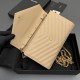 Replica di alta qualità Portafoglio a catena YSL Saint Laurent Envelope pelle originale albicocca Replica perfetta Portafoglio a catena YSL Saint Laurent Envelope pelle originale albicocca Imitazione Fake