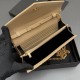 Replica di alta qualità Portafoglio a catena YSL Saint Laurent Envelope pelle originale albicocca Replica perfetta Portafoglio a catena YSL Saint Laurent Envelope pelle originale albicocca Imitazione Fake
