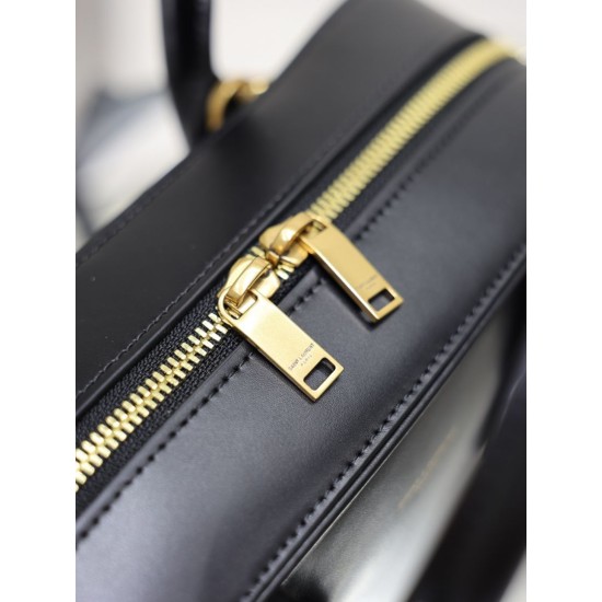 Replica di alta qualità Borsa YSL Saint Laurent Sac de Jour Bauletto con tracolla nera Replica perfetta Borsa YSL Saint Laurent Sac de Jour Bauletto con tracolla nera Imitazione Fake
