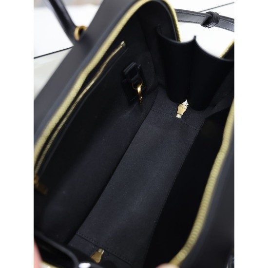 Replica perfetta Borsa YSL Saint Laurent Sac de Jour Bauletto con tracolla nera Imitazione Fake