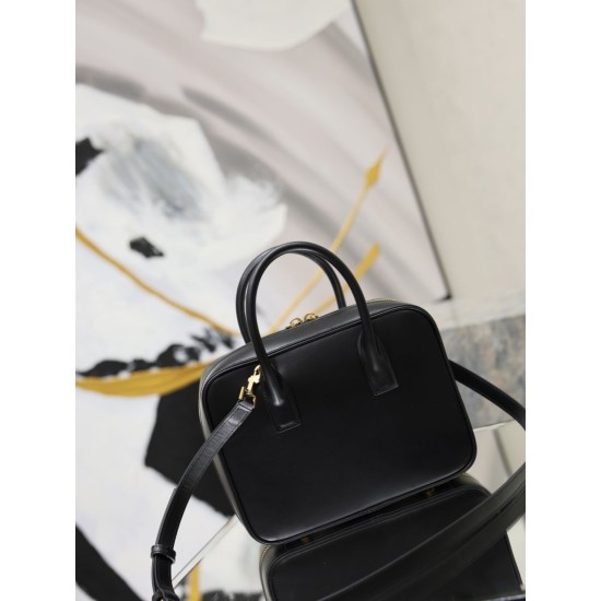 Replica perfetta Borsa YSL Saint Laurent Sac de Jour Bauletto con tracolla nera Imitazione Fake