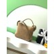 Replica perfetta Borsa a mano Chanel 26S AS6268  scamosciata con tracolla larga grigio Imitazione Fake