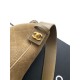 Replica perfetta Borsa a mano Chanel 26S AS6268  scamosciata con tracolla larga grigio Imitazione Fake