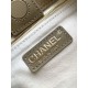 Replica perfetta Borsa a mano Chanel 26S AS6268  scamosciata con tracolla larga grigio Imitazione Fake