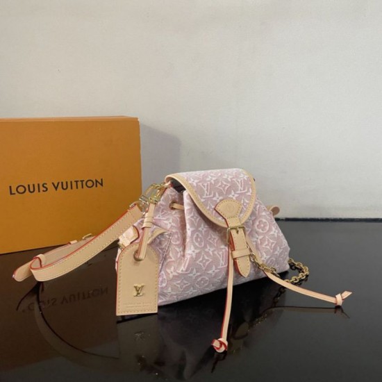 Replica di alta qualità Zaino LV M29974 Odyssee PM Rosa Replica perfetta Zaino LV M29974 Odyssee PM Rosa Imitazione Fake