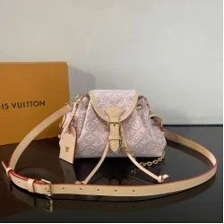 Replica perfetta Zaino LV M29974 Odyssee PM Rosa Imitazione Fake