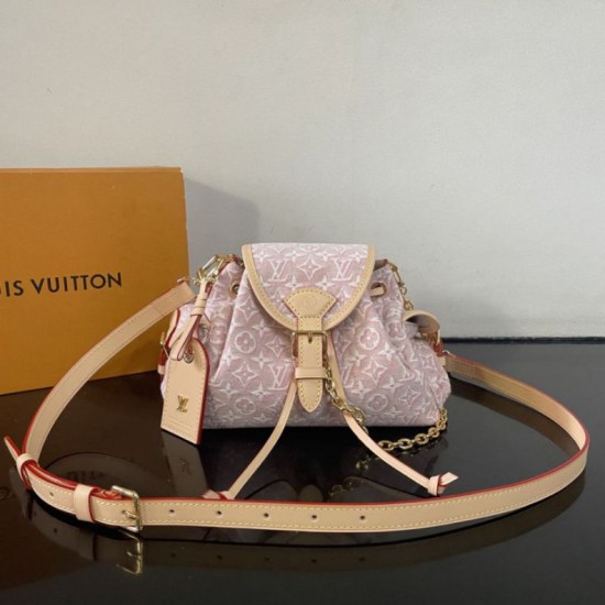 Replica di alta qualità Zaino LV M29974 Odyssee PM Rosa Replica perfetta Zaino LV M29974 Odyssee PM Rosa Imitazione Fake