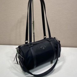 Replica perfetta Borse Valigia Prada 1BB154 nylon Nero Imitazione Fake