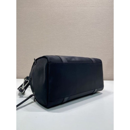 Replica perfetta Borse Valigia Prada 1BB154 nylon Nero Imitazione Fake