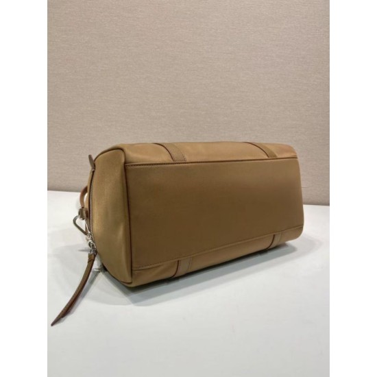 Replica di alta qualità Borse Valigia Prada 1BB154 nylon Marrone Replica perfetta Borse Valigia Prada 1BB154 nylon Marrone Imitazione Fake