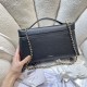 Replica di alta qualità Borsa Chanel Vanity con catena 29cm AS6473 Nera Replica perfetta Borsa Chanel Vanity con catena 29cm AS6473 Nera Imitazione Fake