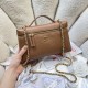 Replica di alta qualità Borsa Chanel Vanity con catena 23cm AS5347 Marrone Replica perfetta Borsa Chanel Vanity con catena 23cm AS5347 Marrone Imitazione Fake
