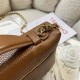 Replica di alta qualità Borsa Chanel Vanity con catena 23cm AS5347 Marrone Replica perfetta Borsa Chanel Vanity con catena 23cm AS5347 Marrone Imitazione Fake