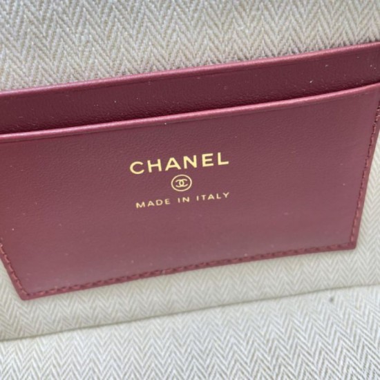 Replica di alta qualità Borsa Chanel Vanity con catena 23cm AS5347 Rosso Replica perfetta Borsa Chanel Vanity con catena 23cm AS5347 Rosso Imitazione Fake