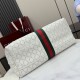 Replica di alta qualità Borsa grande Gucci Giglio traforata GG 853971 bianca Replica perfetta Borsa grande Gucci Giglio traforata GG 853971 bianca Imitazione Fake