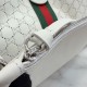 Replica di alta qualità Borsa grande Gucci Giglio traforata GG 853971 bianca Replica perfetta Borsa grande Gucci Giglio traforata GG 853971 bianca Imitazione Fake