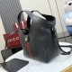 Replica di alta qualità Borsa piccola Gucci Giglio traforata GG 860845 Nero Replica perfetta Borsa piccola Gucci Giglio traforata GG 860845 Nero Imitazione Fake