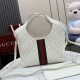 Replica perfetta Borsa piccola Gucci Giglio traforata GG 860845 bianca Imitazione Fake