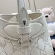 Replica perfetta Borsa piccola Gucci Giglio traforata GG 860845 bianca Imitazione Fake