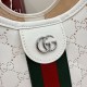 Replica perfetta Borsa piccola Gucci Giglio traforata GG 860845 bianca Imitazione Fake
