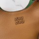 Replica di alta qualità Borsa Tote Miu Miu hammered marrone Replica perfetta Borsa Tote Miu Miu hammered marrone Imitazione Fake