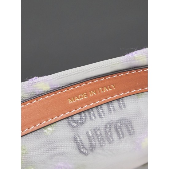 Replica di alta qualità Borsa tote rete ricamata Miu Miu 5BA310 19cm Replica perfetta Borsa tote rete ricamata Miu Miu 5BA310 19cm Imitazione Fake